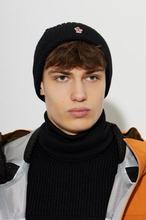 Moncler MONCLER GRENOBLE APR&Egrave;S-SKI Beanie, Mens, Black