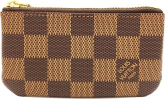Louis Vuitton Damier Damier Canvas Ebene Damier Canvas Coin Purse/Coin Case (Pre-Owned)