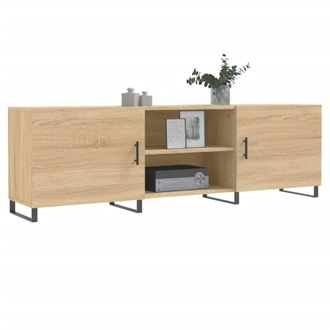Berkfield Home TV Cabinet Sonoma Oak 150x30x50 cm Engineered Wood in Light Tan | Size: 150 x 30 x 50 cm
