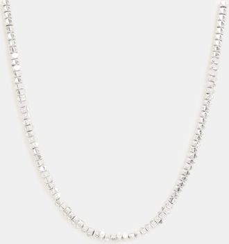 AllSaints Womens Zinc Jaya Pyramid Studded Necklace, Size: One Size