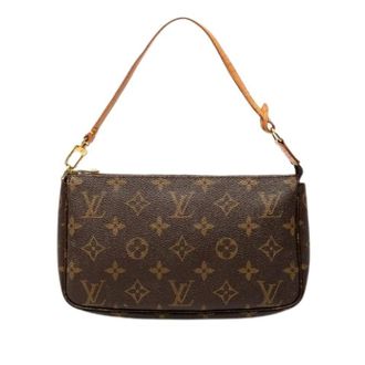 Louis Vuitton Pre-owned Mini Bags, female, Brown, Size: ONE SIZE Pre-owned Pochette Accessoires Monogram Shoulder Bag