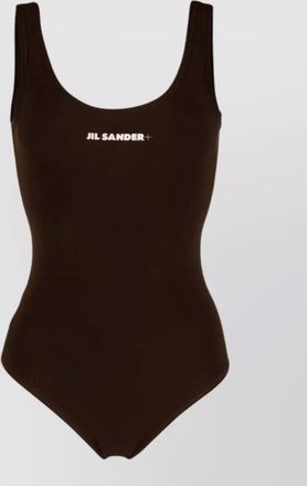 Jil Sander logo one-piece swimsuit