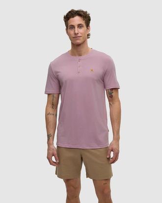 tentree Baker Henley in Pink Sand at Nordstrom, Size Xx-Large