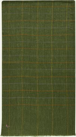 Anderson & Sheppard Mens Hairline Windowpane Check Cashmere Scarf