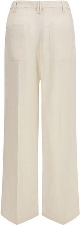 Brunello Cucinelli Womens Beige Viscose Casual Pants