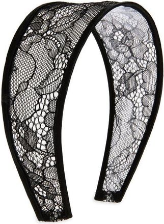 Tasha Embroidered Lace Headband in Black at Nordstrom