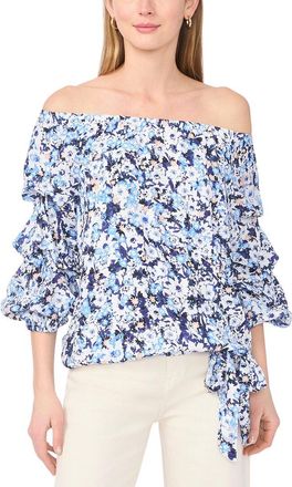 Vince Camuto Off The Shoulder Bubble Sleeve Blouse