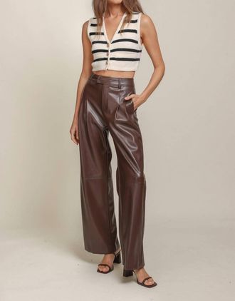 Line & Dot Halle Pants In Cocoa