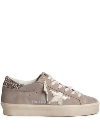 Golden Goose Sneakers Hi Star con glitter - Grigio