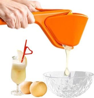 OEM Exprimidor De Limones, Reutilizable, Dise&ntilde;o Plano Plegable, F&aacute;cil De Usar, Limas, Mandarinas, Naranjas Y Otras Frutas, Naranja