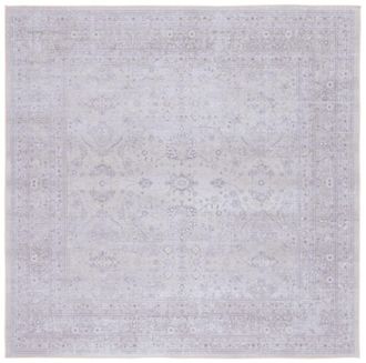 Safavieh Alfombra geom&eacute;trico de poli&eacute;ster beige, 183 x 183 cm