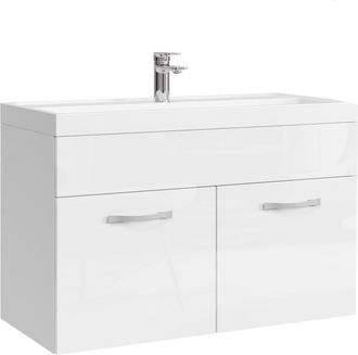 Badplaats Badplaats Conjunto De Muebles De Ba&ntilde;o Paso 01 80 X 40 Cm - Blanc
