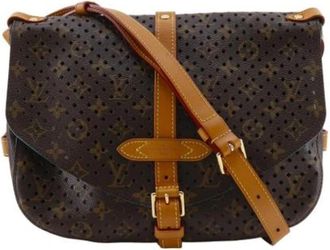 Louis Vuitton Pre-owned Monogram Perfo Shoulder Bag - Dames - Vintage Schoudertas - Bruin - ONE Size - Vintage