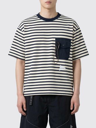 And Wander T-shirt girocollo And Wander in cotone a righe