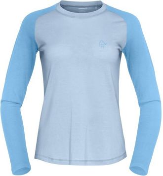 Norr&oslash;na Femund Pureull Long Sleeve Merinoshirt f&uuml;r Damen | blau/ allure