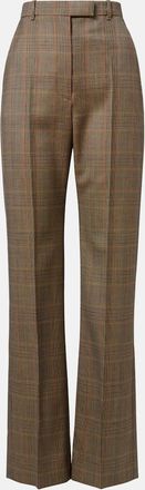 Alexander McQueen Pantaloni Country Check in lana