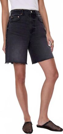 Pistola Denim Kaylee High-Rise Pinched Loose Short In Black