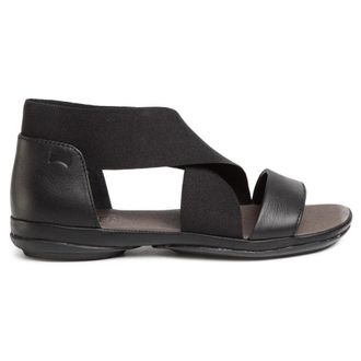 Camper Right Nina Leather Textile Womens Slip On Sandals - Black - Size:UK 4