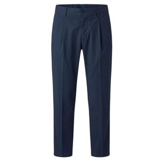 Be Able BE Able, Broeken, Heren, Blauw, W31, Leer, Riccardo Straight Broeken