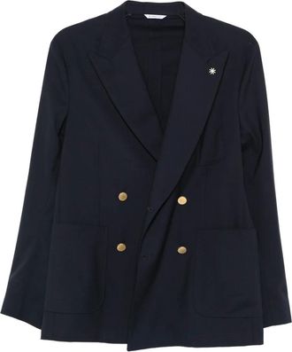 Manuel Ritz Giacca doppiopetto - Blu