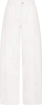 Ichi Ihhezano PA5 Pantaloni Ampi - - Trousers - Donna - Bianco - W30 L32