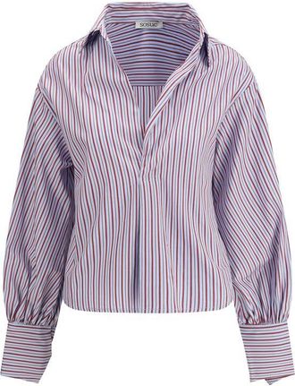 SoSUE Cotton Pattern Womens Shirt