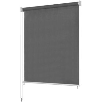 vidaXL Persiana Enrollable De Exterior 240x140 Cm Gris Antracita Vidaxl