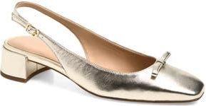Cole Haan Patsy Bow Slingback Pump in Soft Gold Leather at Nordstrom Rack, Size 8.5