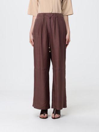 Alysi Pantaloni palazzo in seta con coulisse