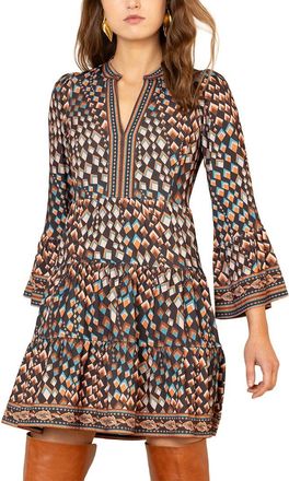 Hale Bob Hale Bob Annika Long Sleeve Mini Dress