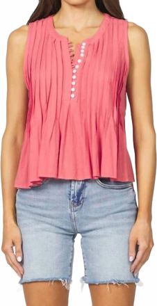Dear John Denim Myron Sleeveless Top In Dubberry