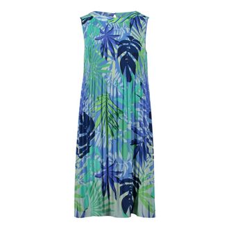 Betty Barclay Geplooide Midi Jurk - Dames - Jurken - Blauw - Maat: 3XL