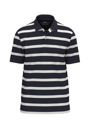 Fynch-Hatton Poloshirt FYNCH-HATTON, Herren, Gr. 4XL, blau (navy), Jersey, Obermaterial: 100% Baumwolle, gestreift, regular fit taillenbedeckt, gerader Abschluss, 