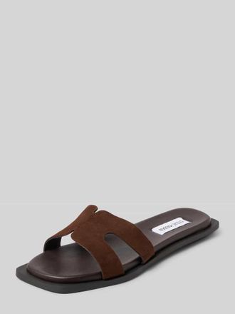 Steve Madden Slipper aus echtem Leder Modell Sofia in Dunkelbraun, Gr&ouml;&szlig;e 36