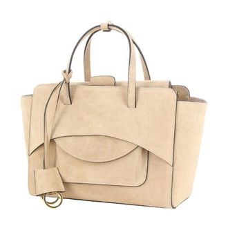 Hidesins Handtas - Dames - Tassen - Beige - Maat: ONE Size Su&egrave;de