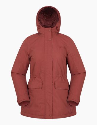 Mountain Warehouse Womens Mountain Warehouse Womens/Ladies Maple Waterproof Padded Jacket - Red/Orange/Brown - Size: 10