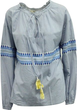 Lemlem LemLem Mwali Poet Top in Multicolor Cotton