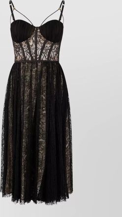 Elisabetta Franchi lace midi dress