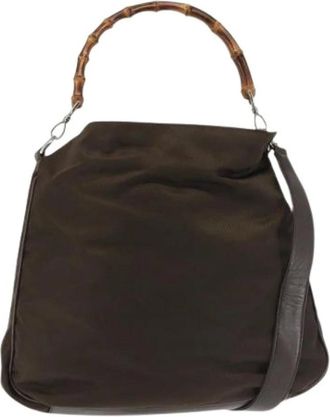 Gucci Pre-owned Handbags, female, Brown, Size: ONE SIZE Pre-owned Vintage Handbag
