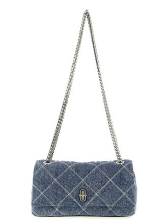 Marc Jacobs The Quilted Denim Dual Chain Shoulder Bag