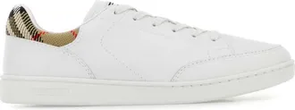 Burberry White Leather Sneakers