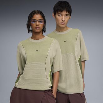 Puma T-shirt in maglia CLRT dal taglio morbido unisex, Accessori, Beige, XXL