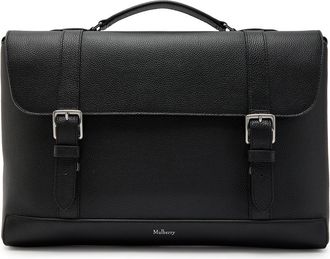 Mulberry Chiltern Grained Leather Brief Case - Black - One Size