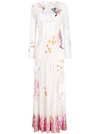 Temperley London Flared jurk - Wit