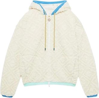 Casablanca Jassen, Heren, Beige, S, Polyester, Monogram Fleece Jacket