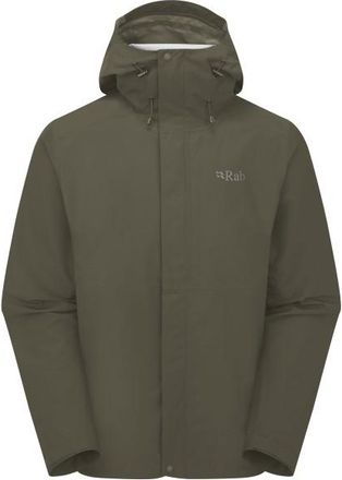 RAB Downpour Jacket Regenjacke f&uuml;r Herren | oliv/braun