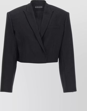 DAVID KOMA short blazer with long sleeves and pockets