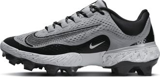 Nike Mens Alpha Huarache Elite 4 Low MCS Baseball Cleats in Grey | FD6221-002