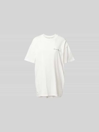 Anine Bing Oversized T-Shirt aus reiner Baumwolle in Ecru, Gr&ouml;&szlig;e M
