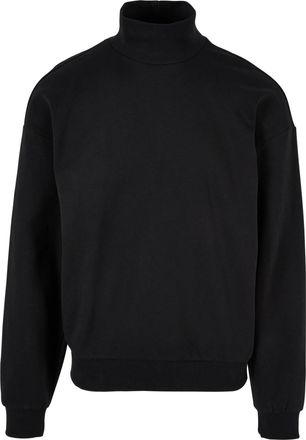 Urban Classics Heren Crew Sweatshirt met hoge hals (Zwart)
